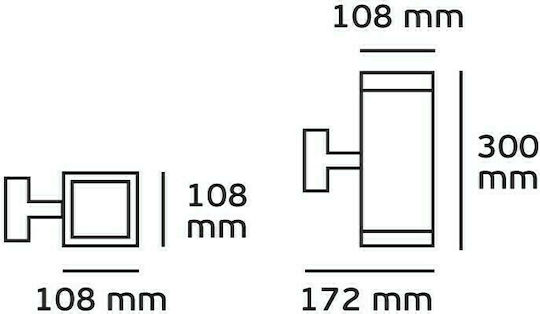 VK Lighting Σποτ 10.8x30εκ. VK Lighting Σποτ 10.8x30εκ.