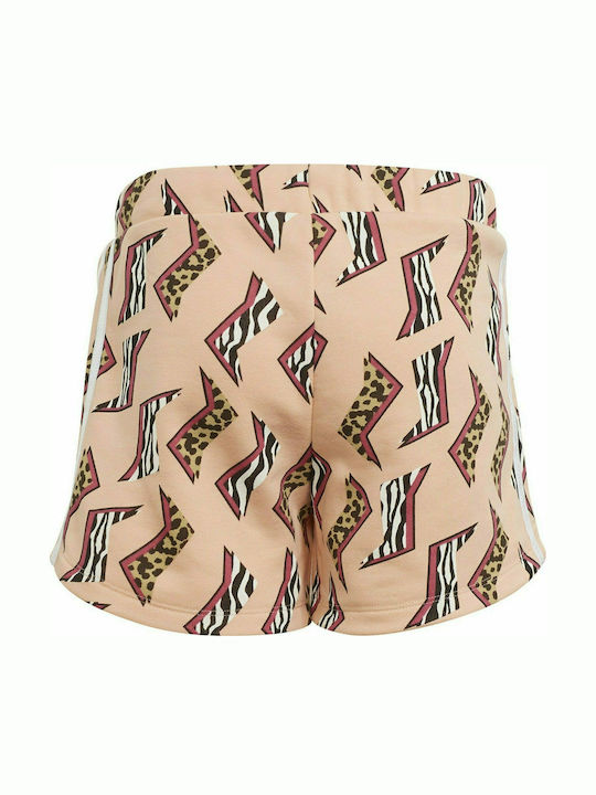 Kinder-Shorts/Bermudas Stoff Allover Print Rosa