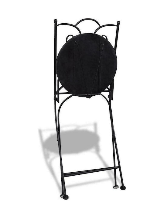 Garten- und Outdoor-Möbelsets für kleinen Raum 3 Stück Blau / Weiß