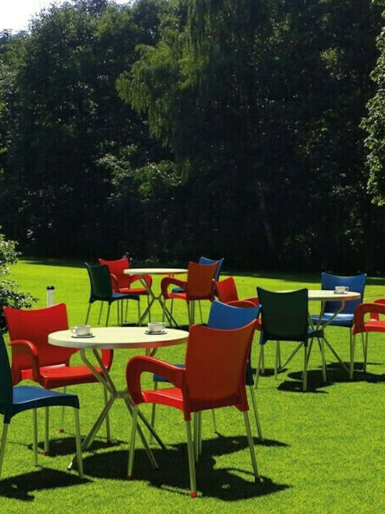 Outdoor Chair Polypropylene Juliette Red 48x53x83cm
