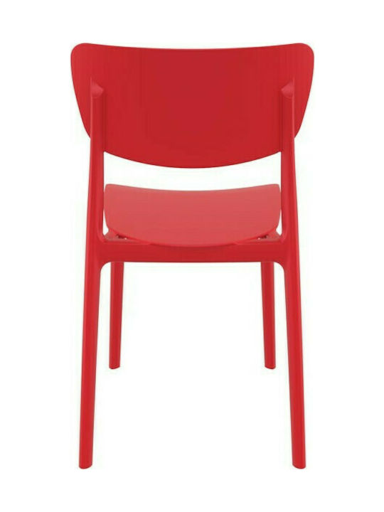 Scaun de exterior Polipropilenă Monna 127 Roșu 45x53x82cm