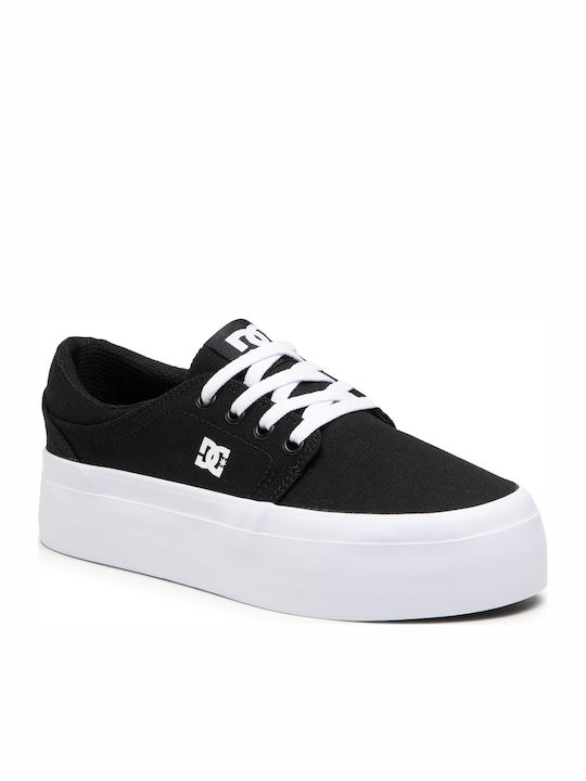 DC Trase Damen Flatforms Sneakers Weiß