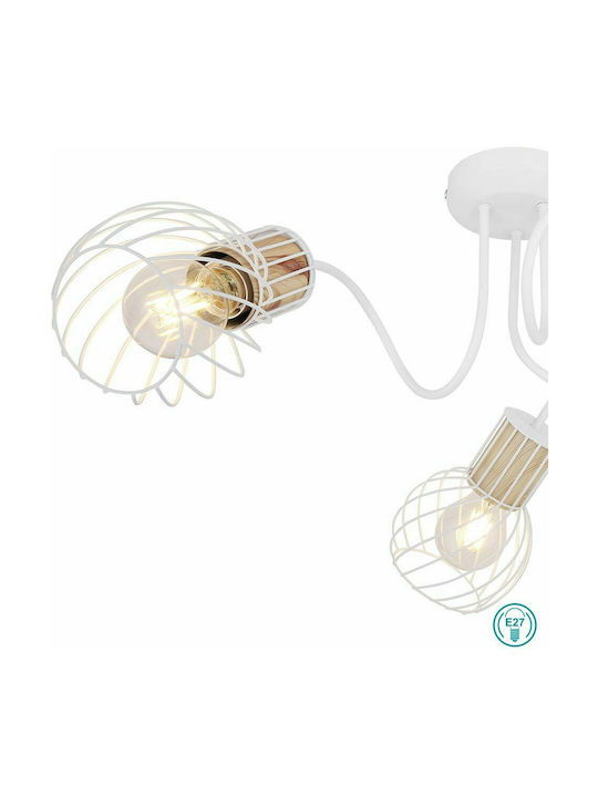 Globo Lighting Luise Modern Metal Ceiling Light White