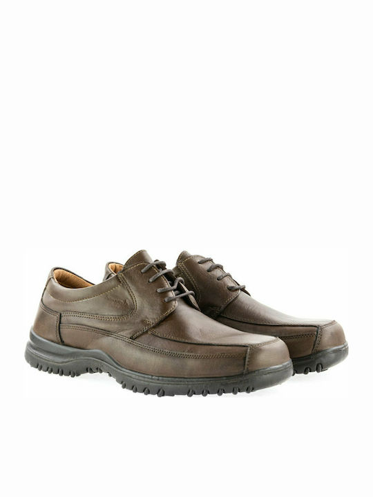 Boxer Men's Anatomic Leather Casual Shoes Brown