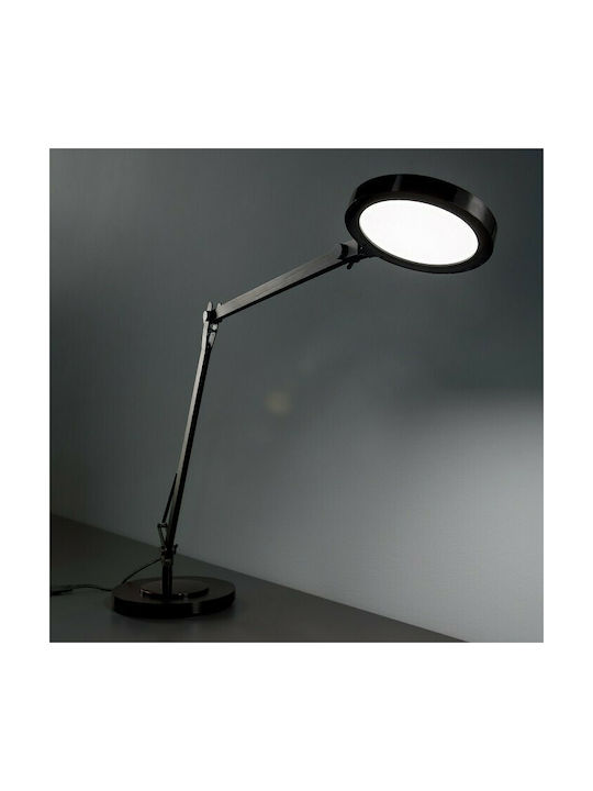 Ideal Lux Futura Aluminium LED Φωτιστικό Γραφείου με Σπαστό Βραχίονα σε Ασημί Χρώμα