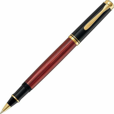 Pelikan Souveran R400 Pen Rollerball with Blue Ink Black-Red