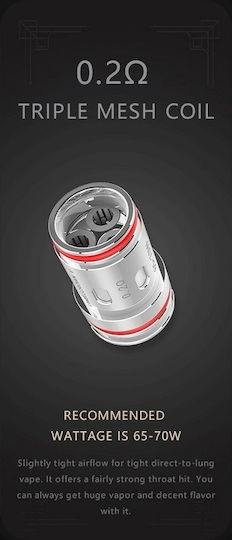 Uwell Crown V Widerstand für Elektronische Zigaretten 0.2ohm (Dampfmethode) 1Stück