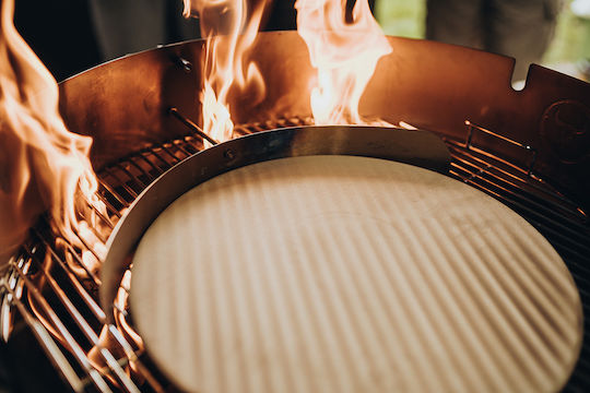 Moesta BBQ Αξεσουάρ για Ψησταριές Στήριγμα Πέτρας Πίτσας για Smokin Pizzaring