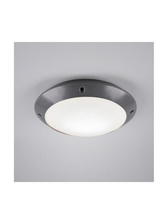 Trio Lighting Camaro Πλαφονιέρα Οροφής Εξωτερικού Χώρου E27 σε Μαύρο Χρώμα R60501042