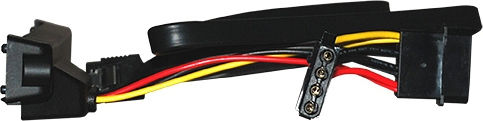 Silverstone 7-Pin SATA II - Cable 0.5cm Μαύρο (SST-CP05)