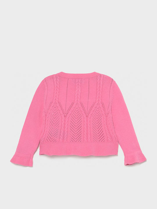 Kids Cardigan Cotton Pink