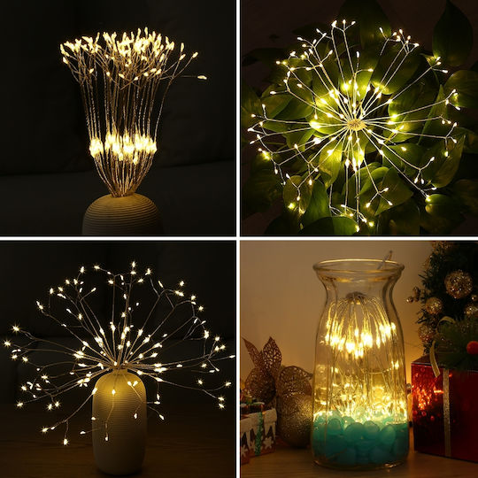 Dekorative Lampe Optische Faser Weiß