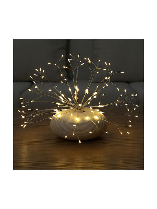 Dekorative Lampe Optische Faser Weiß