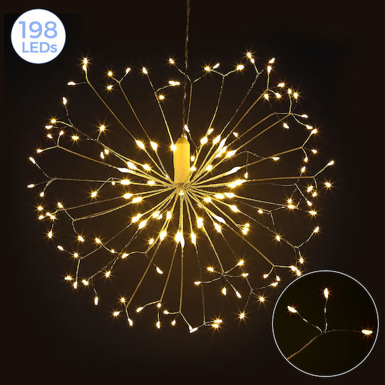 Dekorative Lampe Optische Faser Weiß