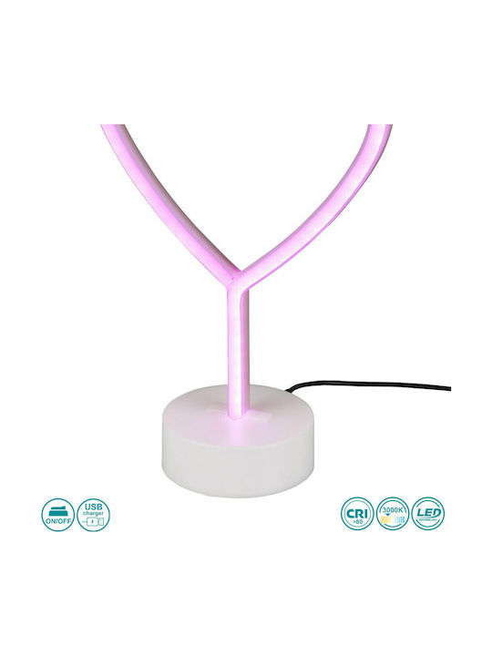 Trio Lighting Lustră Decorativă Inima Roz