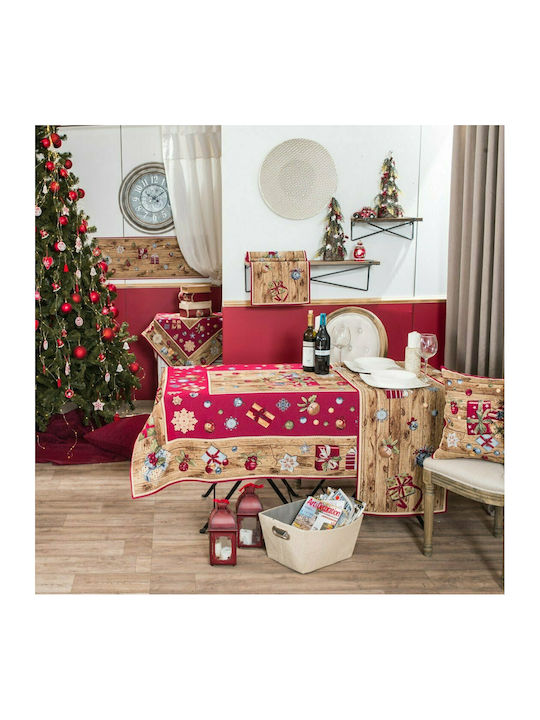 Teoran Gift Christmas Fabric Tablecloth Ornament L220xW140cm