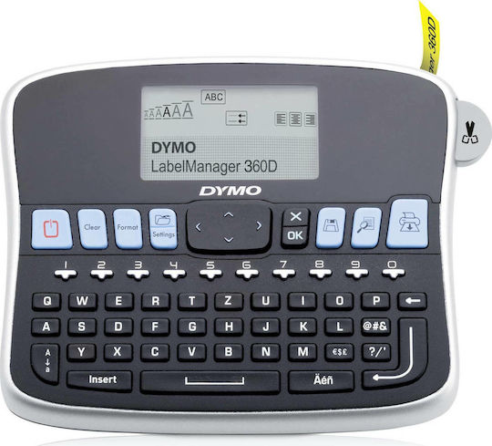Dymo 360D Elektronischer Tragbarer Etikettendrucker Schwarz