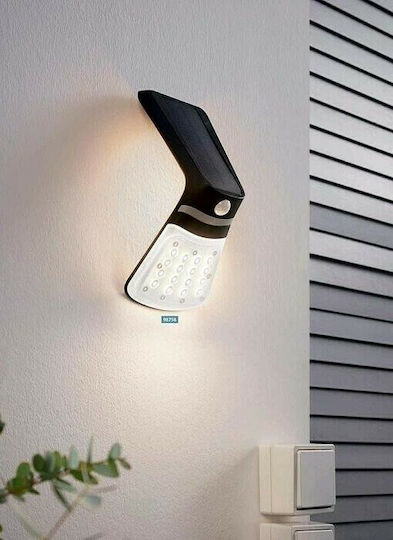 Eglo Lamozzo 1 Wall Mounted Solar Light 2W 264lm Natural White 4000K with Motion Sensor and Photocell IP44 10.5cmx20cmcm