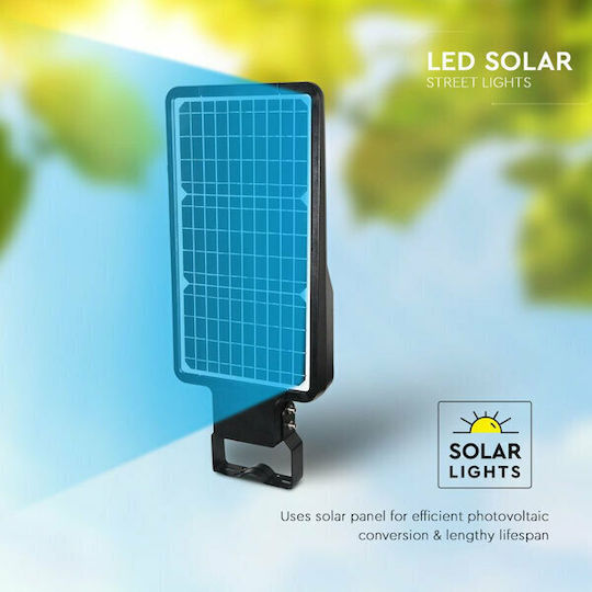 V-TAC Lampă Solară Stradală 40W 4800lm Alb Natural 4000K cu Senzor de Mișcare, Fotocelulă și Telecomandă IP65 70.61bucx28.97bucx7.36buccm