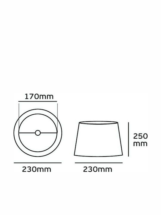 VK Lighting Lamp Shade 23x25cm