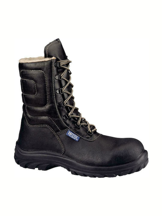 Lemaitre Snowfox Waterproof Boots Safety Black S3 with Certification P,SRC