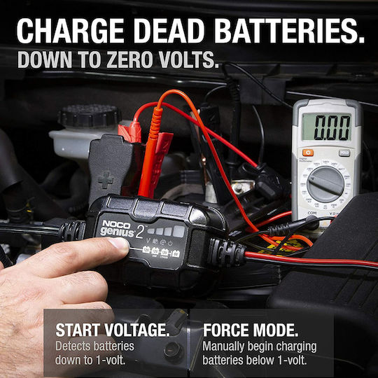 Noco Genius2 Car Battery Charger & Maintainer 6/12V