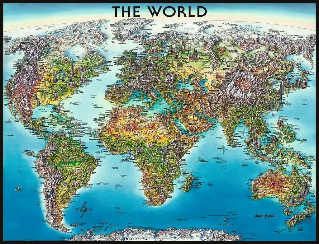 Map Of The World 2D 2000pcs (16683) | Skroutz.gr