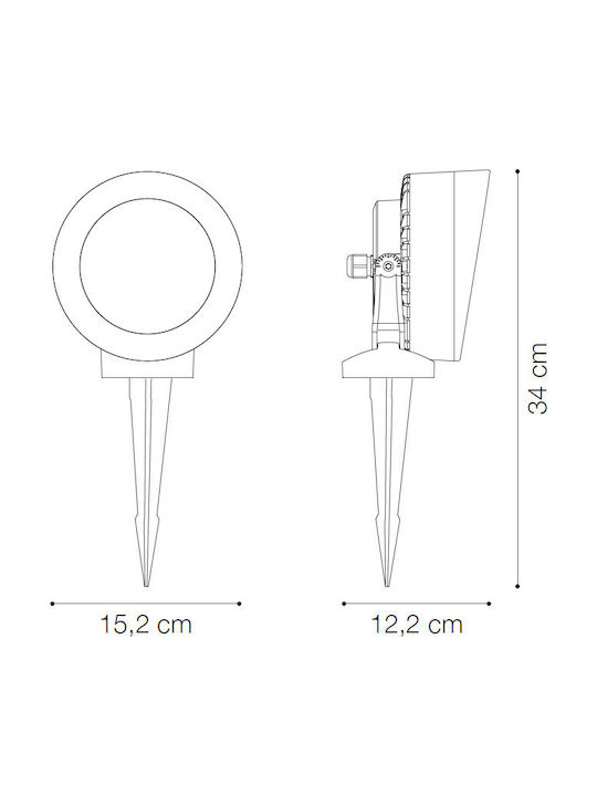 Ideal Lux Waterproof Led Light Fixture Tommy 145334