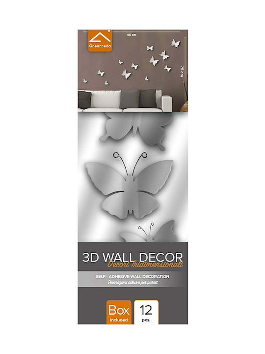 Decorative Wall Sticker Butterflies 3D 10 Pieces Ango