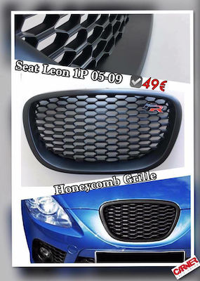 goodGo Honeycomb Μάσκα για Seat Leon 1p 05-09 Μαύρη