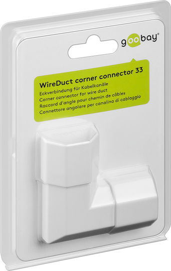 Goobay WireDuct Corner Connector 33 Προστατευτικό Καλωδίων Λευκό 90782