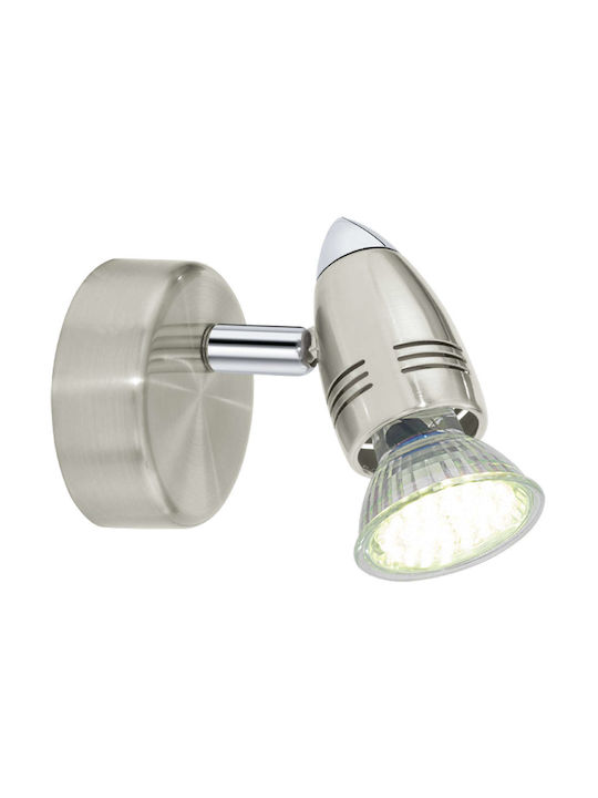 Eglo Magnum Single Spot with Socket GU10 in Silver Color