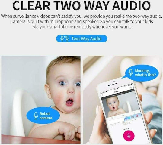Andowl Hidden Camera WiFi Robots 5MP with Memory Card Slot and Motion Detector