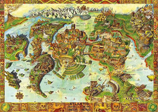 Atlantis Center of the Ancient World Puzzle 2D 1000pcs