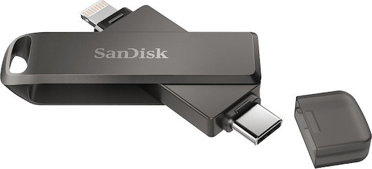 Sandisk iXpand Luxe 256GB USB 3.1 Stick mit Verbindung Blitzschlag & USB-C Schwarz