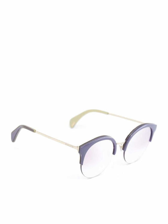 Police Siren 1 Sunglasses Χρυσά with Mixed Frame Police Siren 1 Sunglasses Χρυσά with Mixed Frame