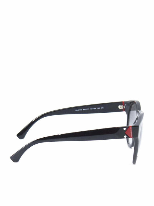 Emporio Armani Women's Sunglasses with Black Plastic Frame and Gray Gradient Lens EA4113 501711
