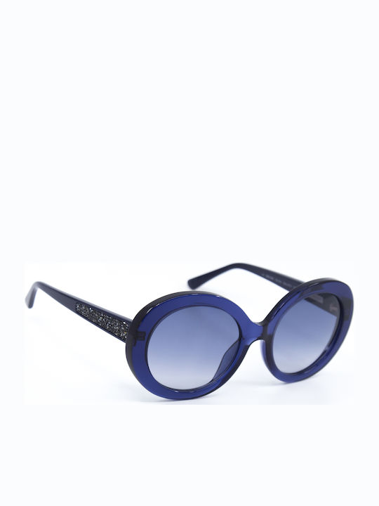 Nina Ricci Women's Sunglasses with Blue Plastic Frame and Blue Gradient Lens SNR159 0T31