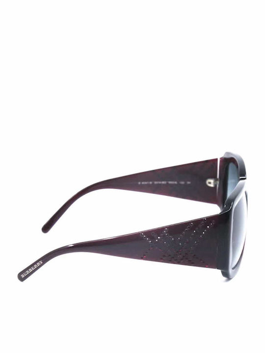 Burberry Women's Sunglasses with Burgundy Plastic Frame and Burgundy Gradient Lens BE4041B 30148G