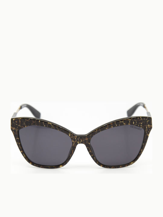 Trussardi Γυναικεία Γυαλιά Ηλίου με Καφέ Σκελετό STR295 02AB