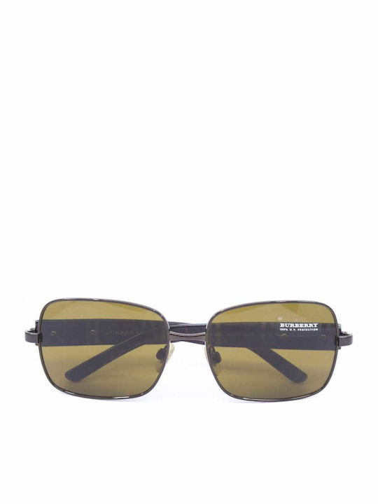 Burberry Women's Sunglasses with Silver Metallic Frame and Green Gradient Lenses BE 3031 1031/73