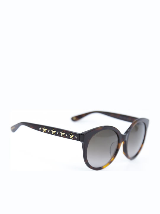Jimmy Choo Γυαλιά Ηλίου Καφέ με Κοκκάλινο Σκελετό Jimmy Choo Γυαλιά Ηλίου Καφέ με Κοκκάλινο Σκελετό