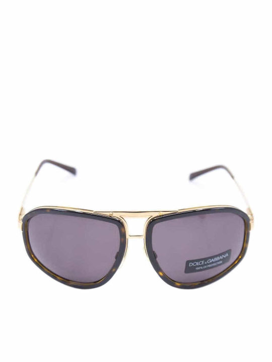 Dolce & Gabbana Men's Sunglasses with Brown Tartaruga Metal Frame and Brown Lens DG2036 065/73