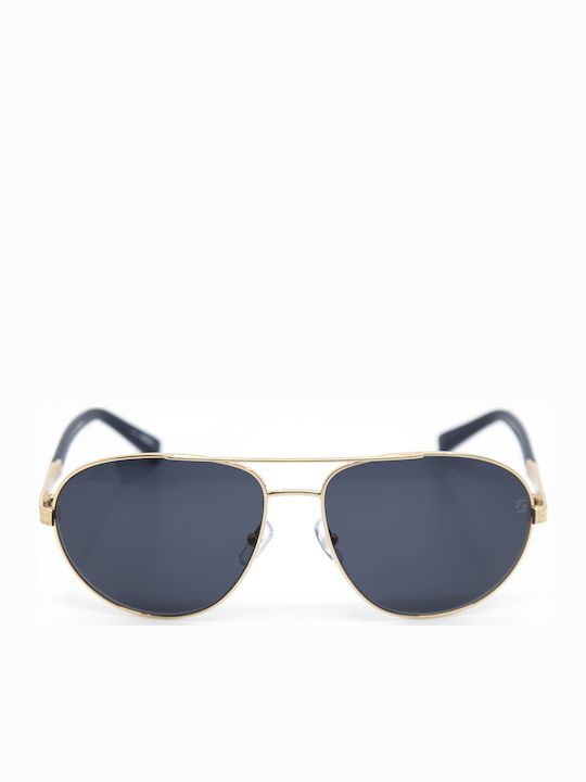 Zegna Men's Sunglasses with Gold Metal Frame EZ0011 28V