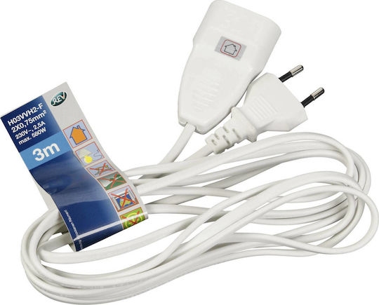 REV 1 Platz mit Kabel 3m Weiß