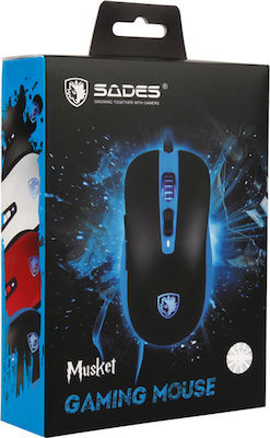 Sades Musket RGB Gaming Ποντίκι 4000 DPI Μαύρο