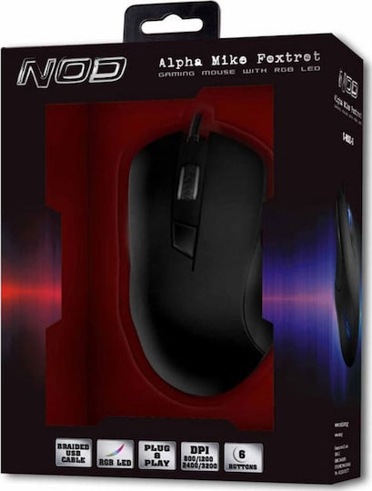NOD G-MSE-6 RGB Gaming Mouse 3200 DPI Negru