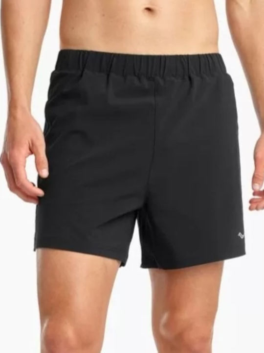 Saucony Road 5 Αθλητική Ανδρική Βερμούδα Μαύρη