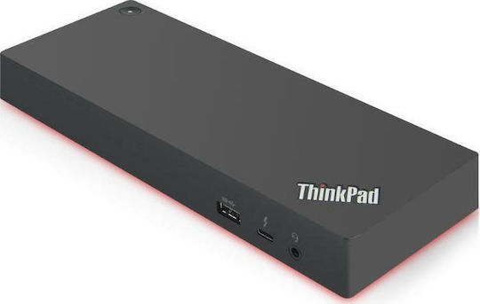 Lenovo ThinkPad Gen2 USB-C Docking Station με HDMI/DisplayPort 4K PD Ethernet και συνδεση 3 Οθονών Μαύρο