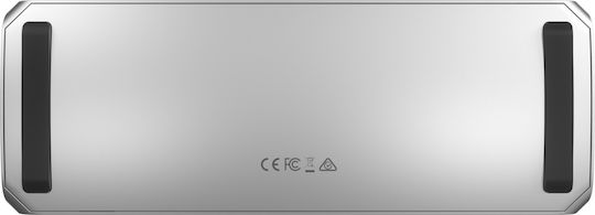 Corsair TBT100 Stație de Andocare Thunderbolt 3 cu HDMI 4K Suport PD Ethernet și Conexiune 2 Monitoare Argintie